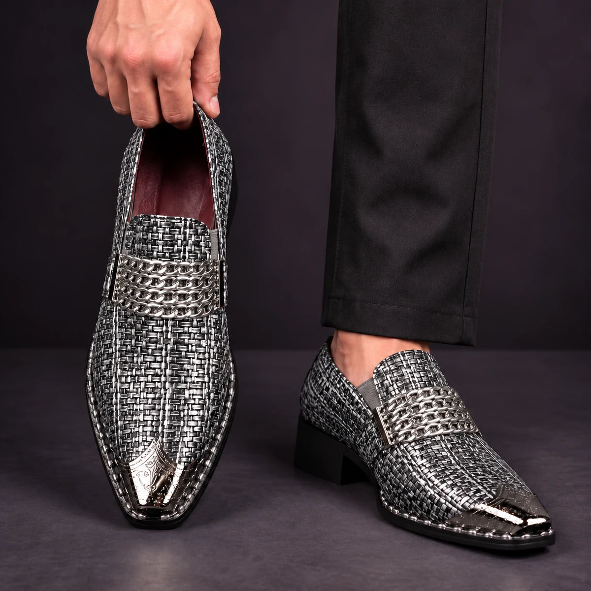 Leather Loafers | Lauritz Silver model handheld