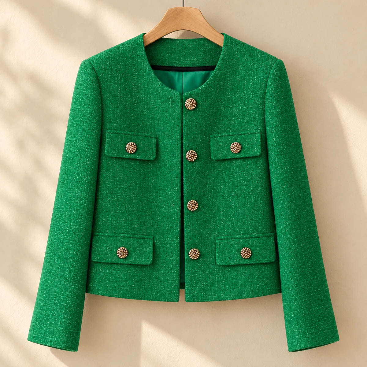 Juliette Blazer Green hanging view