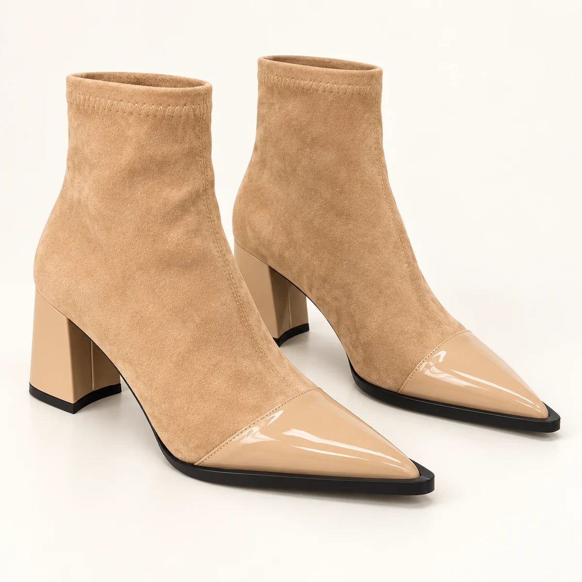 Valentina Boots Beige front