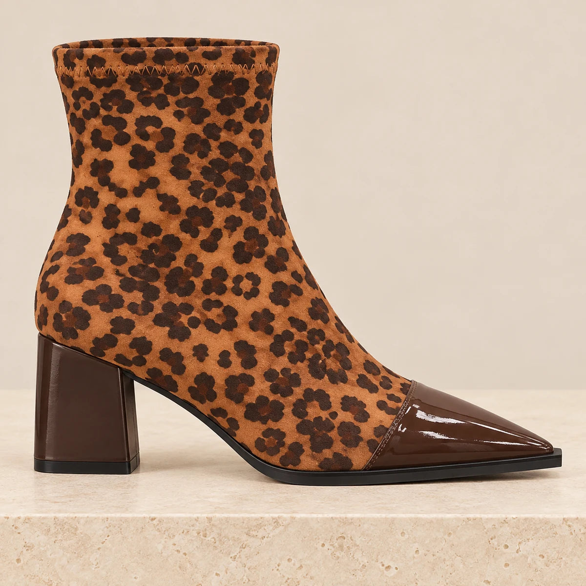 Valentina Boots Leopard side