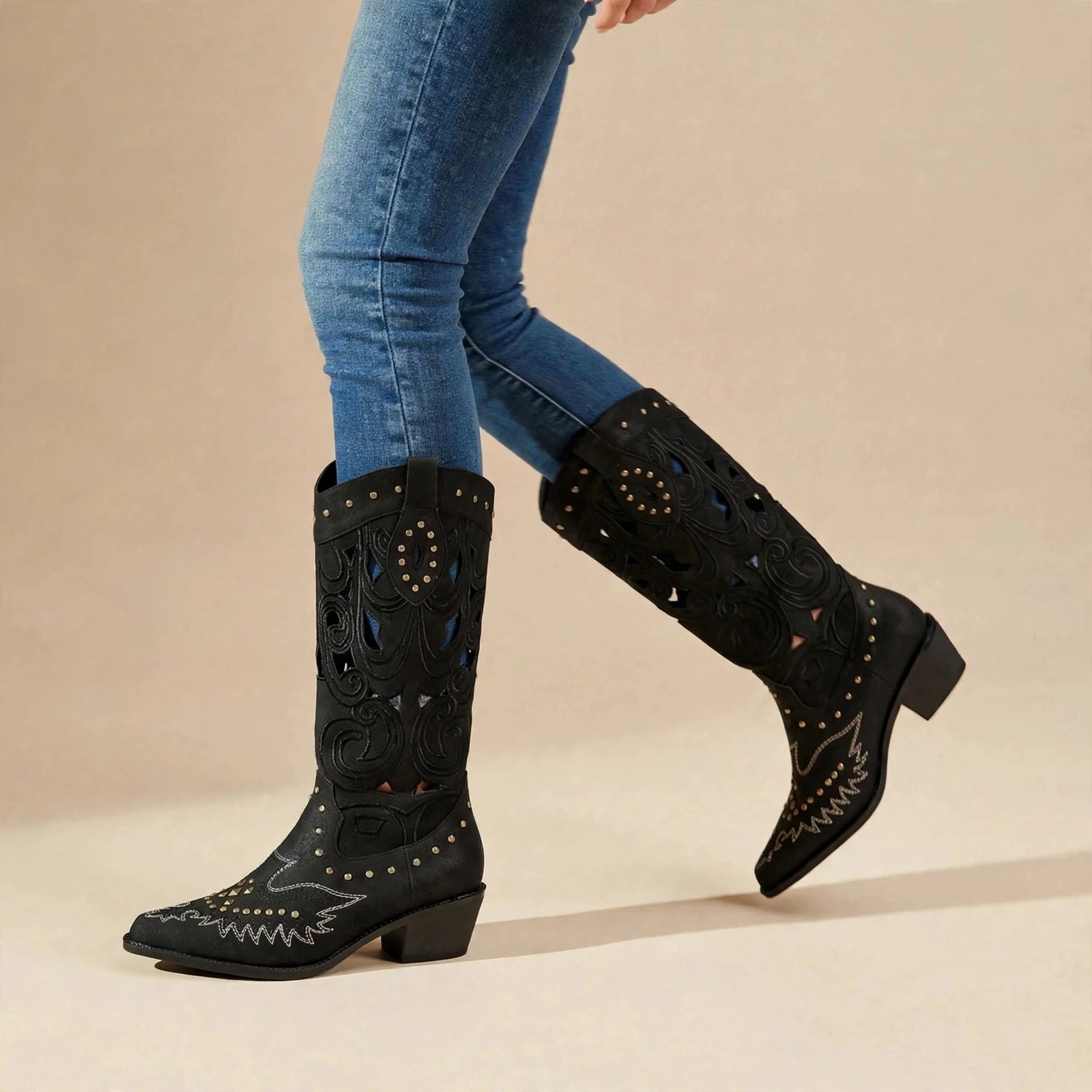 Rylee Studded Western Boots